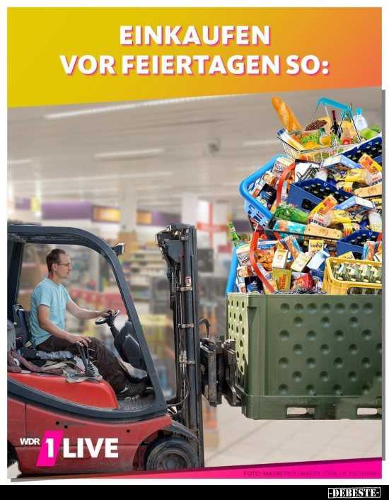 Einkaufen vor Feiertagen so.. - Lustige Bilder | DEBESTE.de