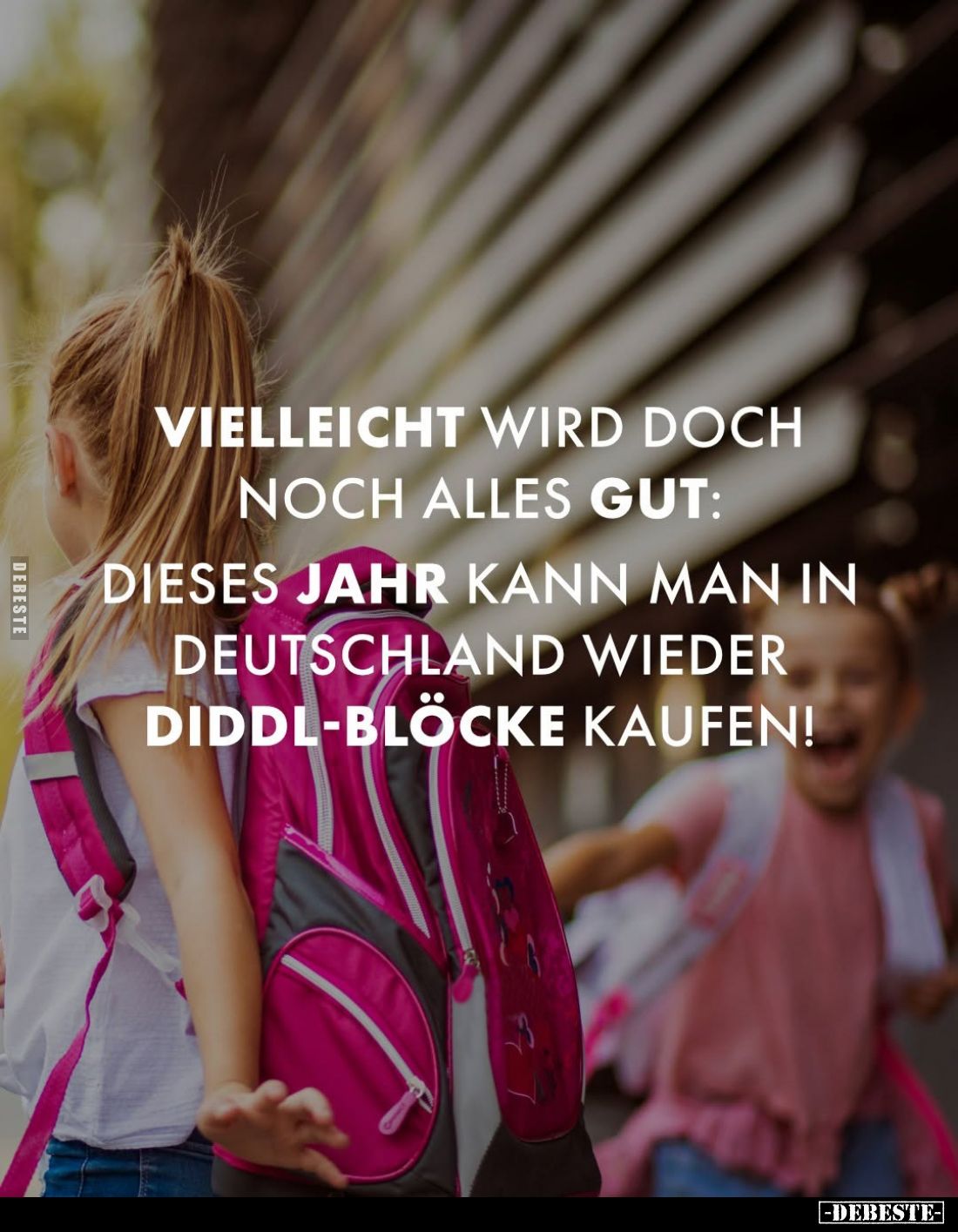 Vielleicht wird doch noch alles gut:
Dieses Jahr kann man in Deutschland wieder Diddl-blöcke kaufen!