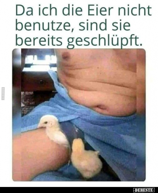 Da ich die Eier nicht benutze, sind sie bereits.. - Lustige Bilder | DEBESTE.de