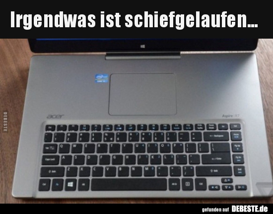 Irgendwas ist schiefgelaufen...