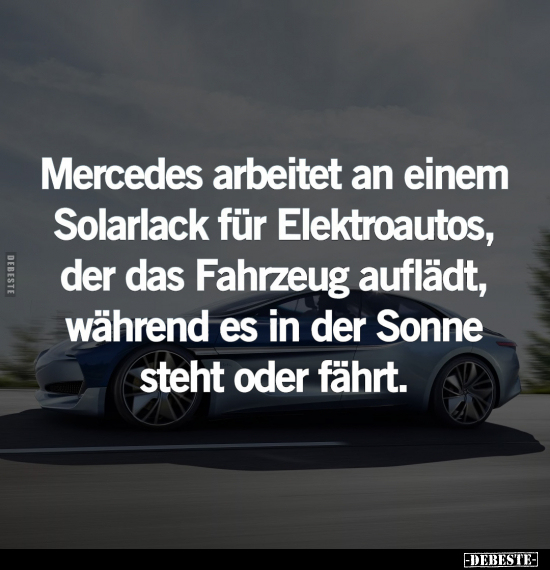 Mercedes, Elektroautos, In Der Sonne, Sonne