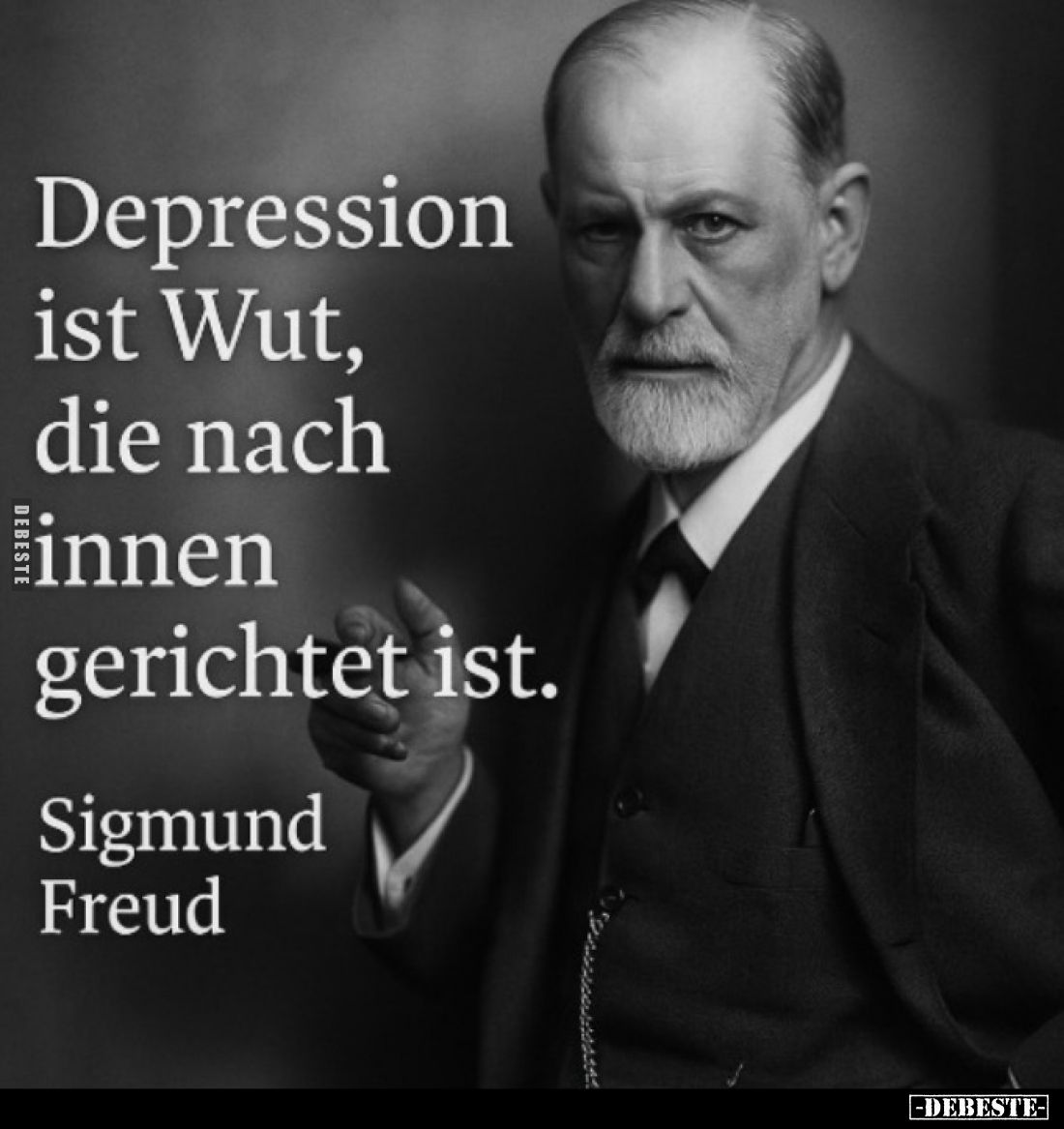 Depression ist Wut, die nach innen gerichtet ist.