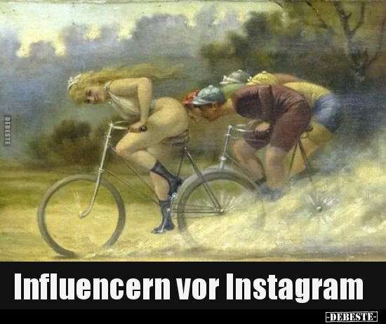 Influencern vor Instagram..