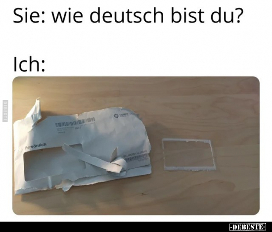 Sie: wie deutsch bist du?..