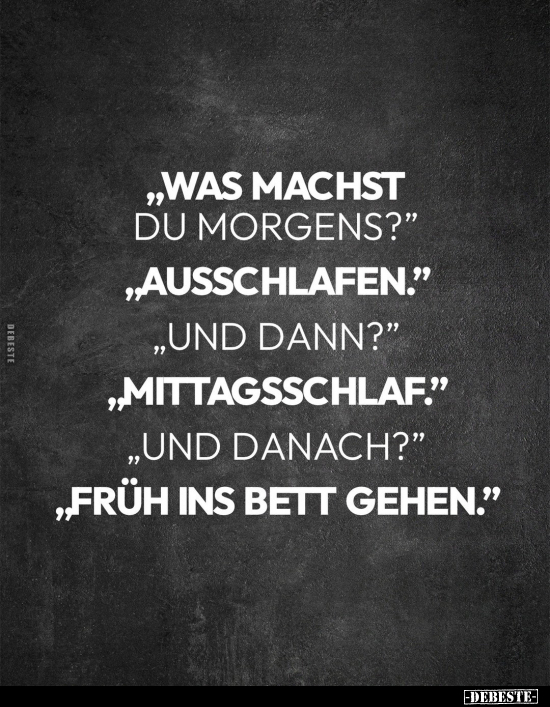 "Was machst du morgens?".. - Lustige Bilder | DEBESTE.de