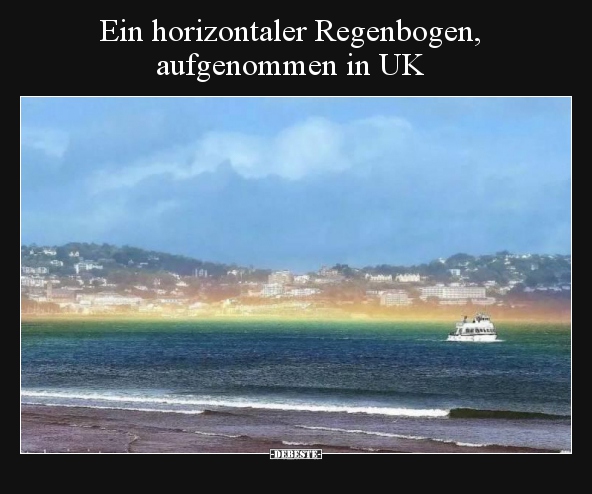 Ein horizontaler Regenbogen, aufgenommen in UK.. - Lustige Bilder | DEBESTE.de