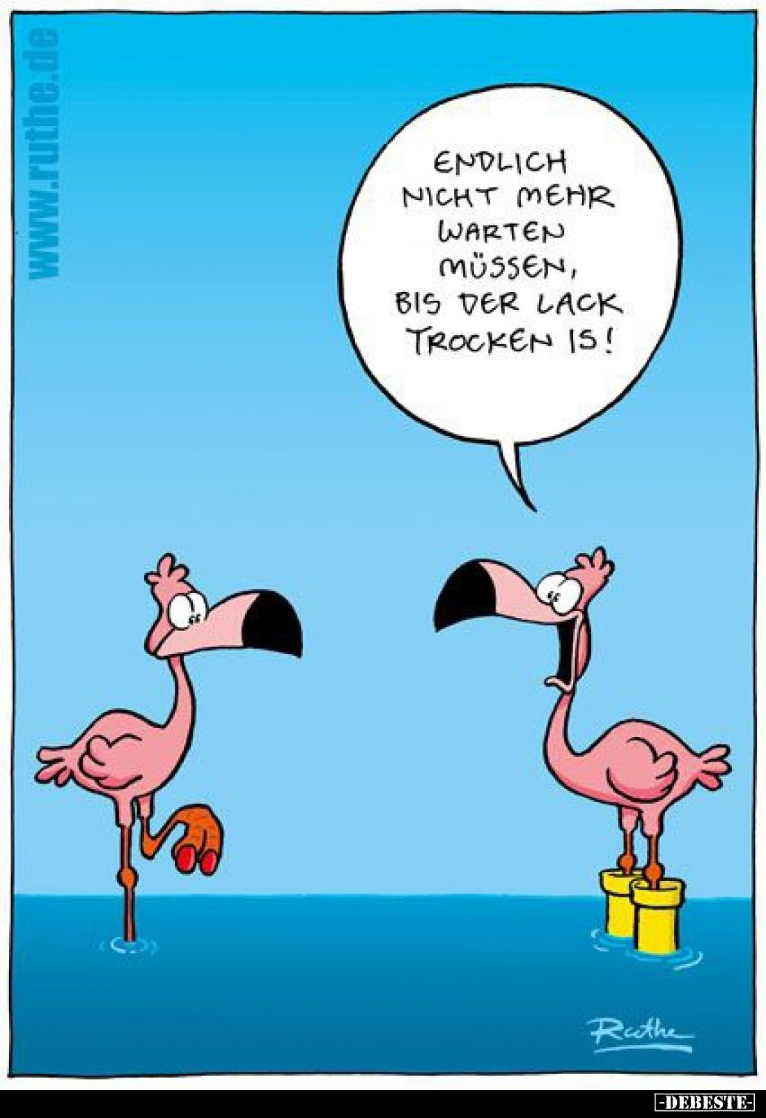 Endlich nicht mehr warten müssen, bis der Lack trocken is!