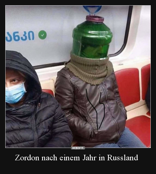 Zordon nach einem Jahr in Russland..