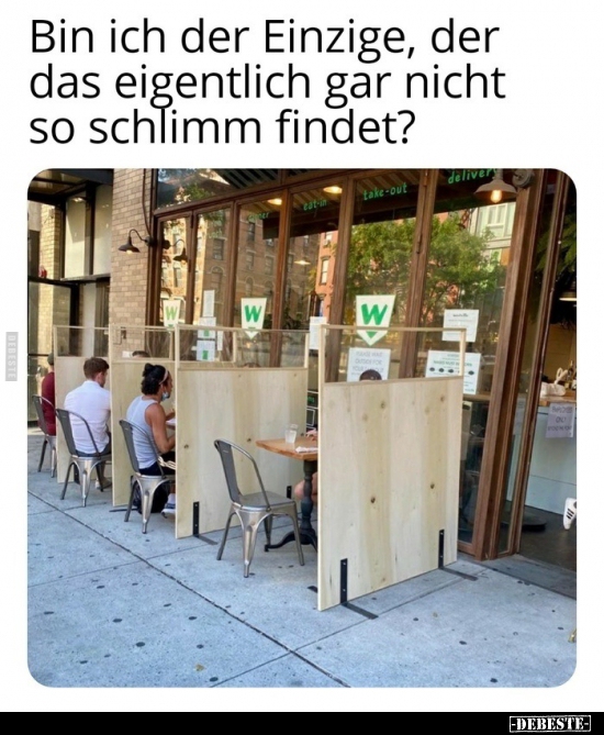 Bin ich der Einzige, der das eigentlich gar nicht so..