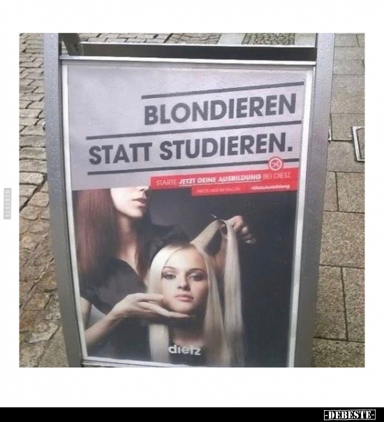Blondieren statt studieren... - Lustige Bilder | DEBESTE.de