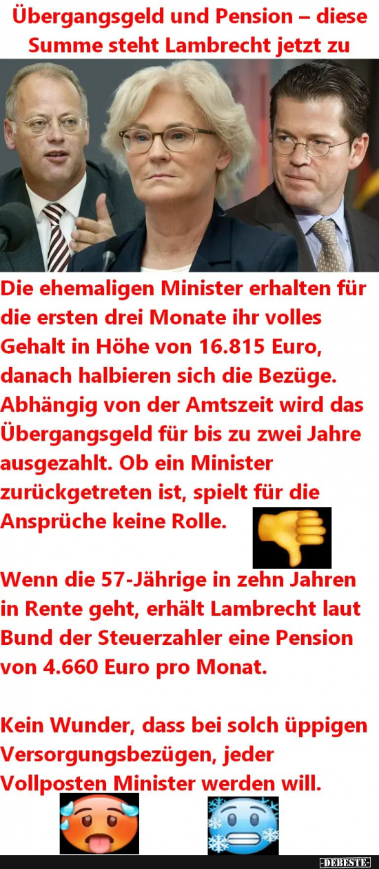 Deutschlands Politiker nagen alle am Hungertuch - Lustige Bilder | DEBESTE.de