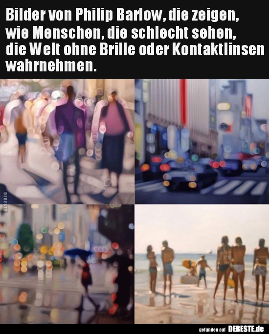 Bilder von Philip Barlow, die zeigen, wie Menschen, die..