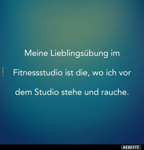 Meine Lieblingsübung im Fitnessstudio ist die.. - Lustige Bilder | DEBESTE.de