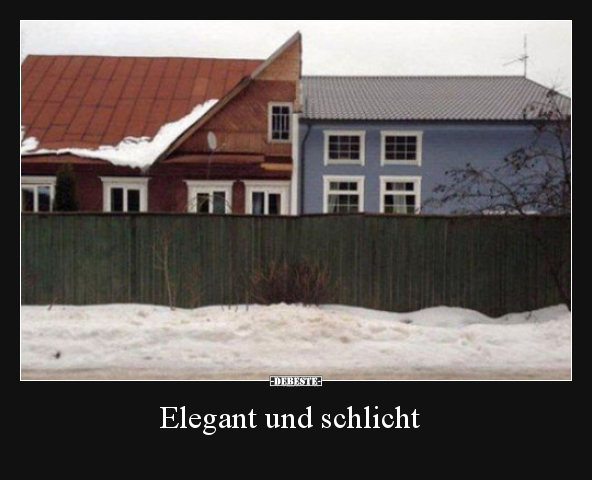 Elegant und schlicht..