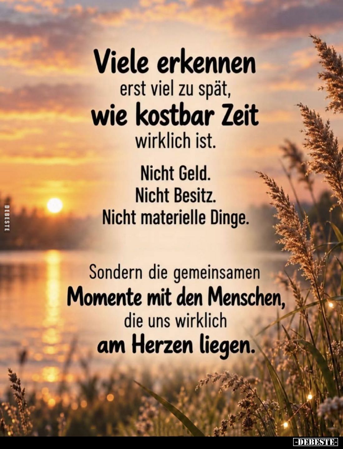 Viele erkennen erst viel zu spät, wie kostbar Zeit wirklich ist.
Nicht Geld.
Nicht Besitz.
Nicht materielle Dinge.
Sond...
