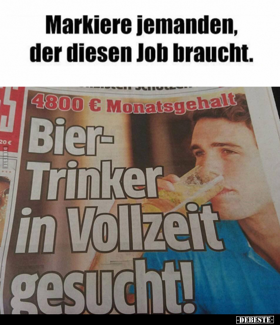 Markiere jemanden, der diesen Job braucht... - Lustige Bilder | DEBESTE.de