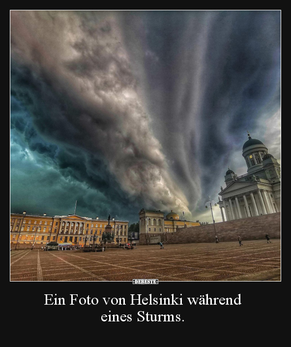 Ein Foto von Helsinki während eines Sturms... - Lustige Bilder | DEBESTE.de