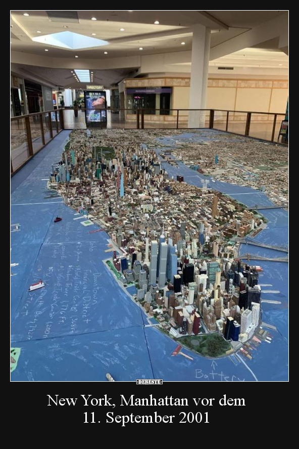 New York, Manhattan vor dem 11. September 2001..