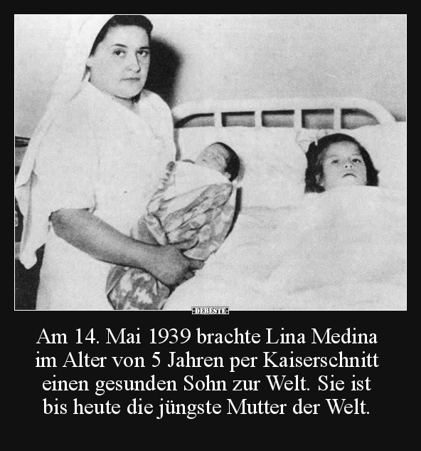 Am 14. Mai 1939 brachte Lina Medina im Alter von 5 Jahren.. - Lustige Bilder | DEBESTE.de