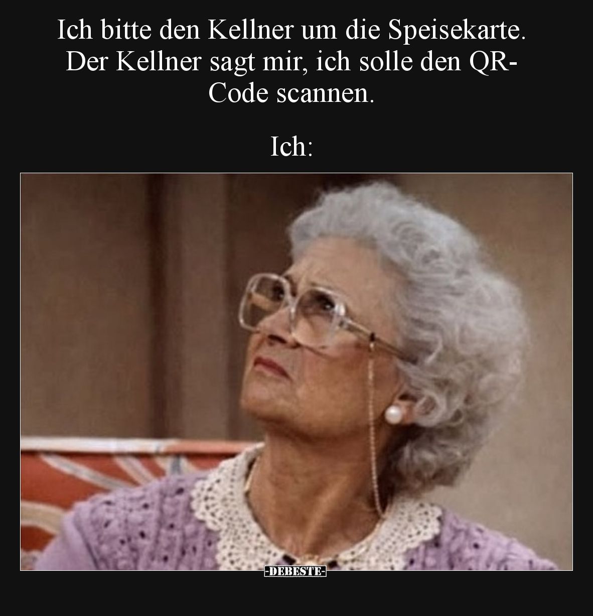 Ich bitte den Kellner um die Speisekarte. Der Kellner sagt.. - Lustige Bilder | DEBESTE.de