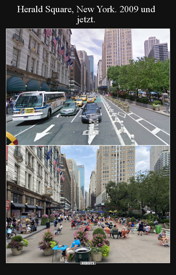 Herald Square, New York. 2009 und jetzt...