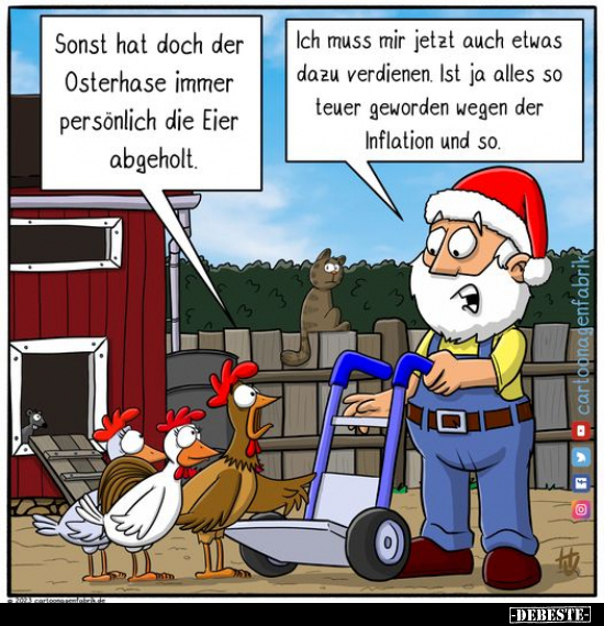 Sonst hat doch der Osterhase immer persönlich die Eier.. - Lustige Bilder | DEBESTE.de