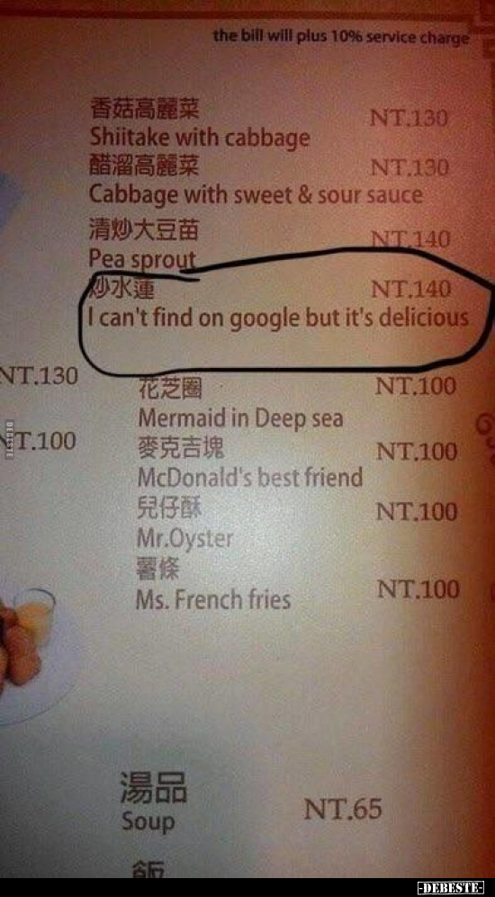 Wenigstens ehrlich..