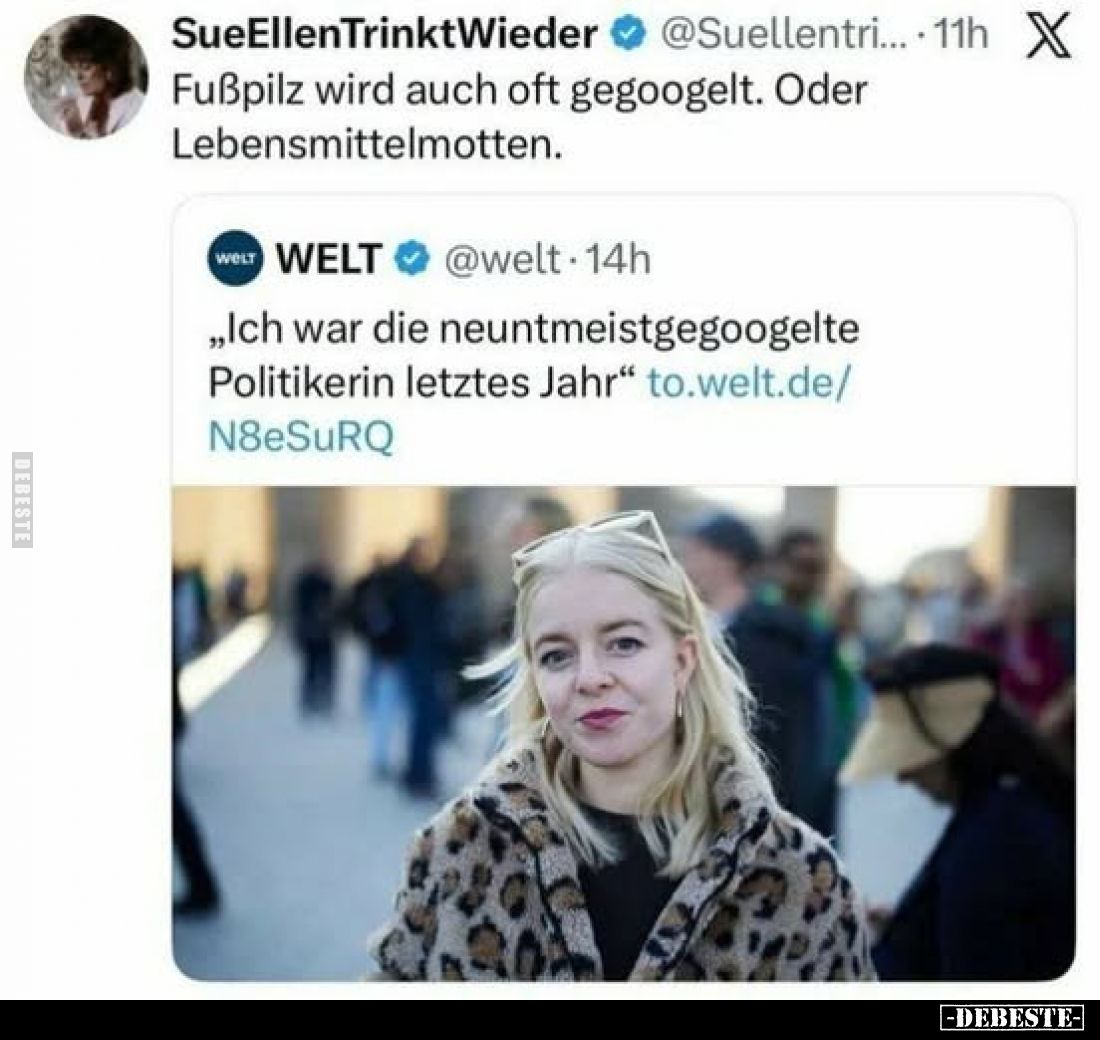 Fußpilz wird auch oft gegoogelt.. - Lustige Bilder | DEBESTE.de