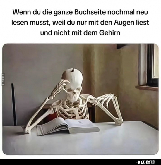 Wenn du die ganze Buchseite nochmal neu lesen musst.. - Lustige Bilder | DEBESTE.de