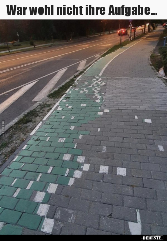 War wohl nicht ihre Aufgabe...