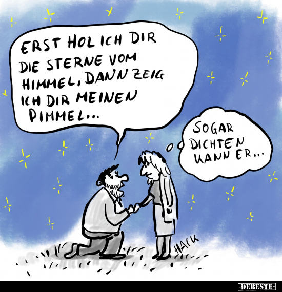 Erst hol ich dir die Sterne vom Himmel.. - Lustige Bilder | DEBESTE.de