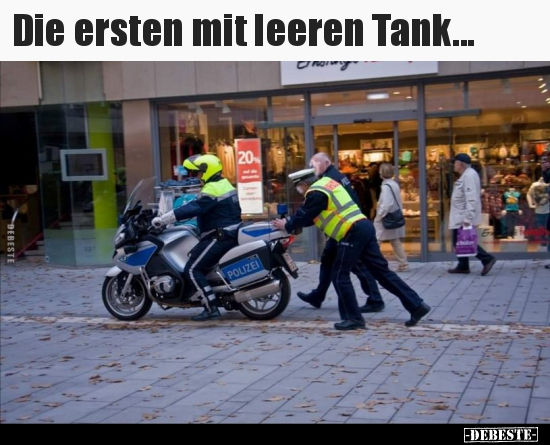 Die ersten mit leeren Tank... - Lustige Bilder | DEBESTE.de