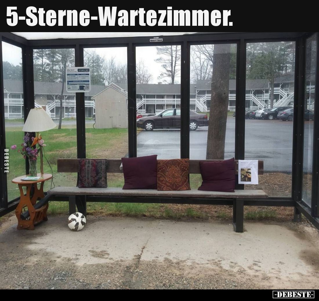 5-Sterne-Wartezimmer.