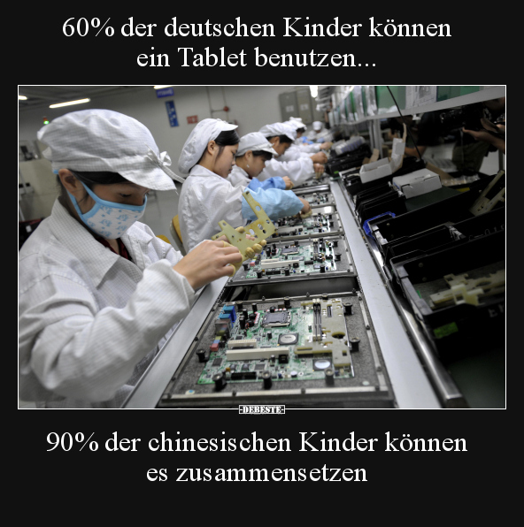 60% der deutschen Kinder können ein Tablet benutzen... - Lustige Bilder | DEBESTE.de