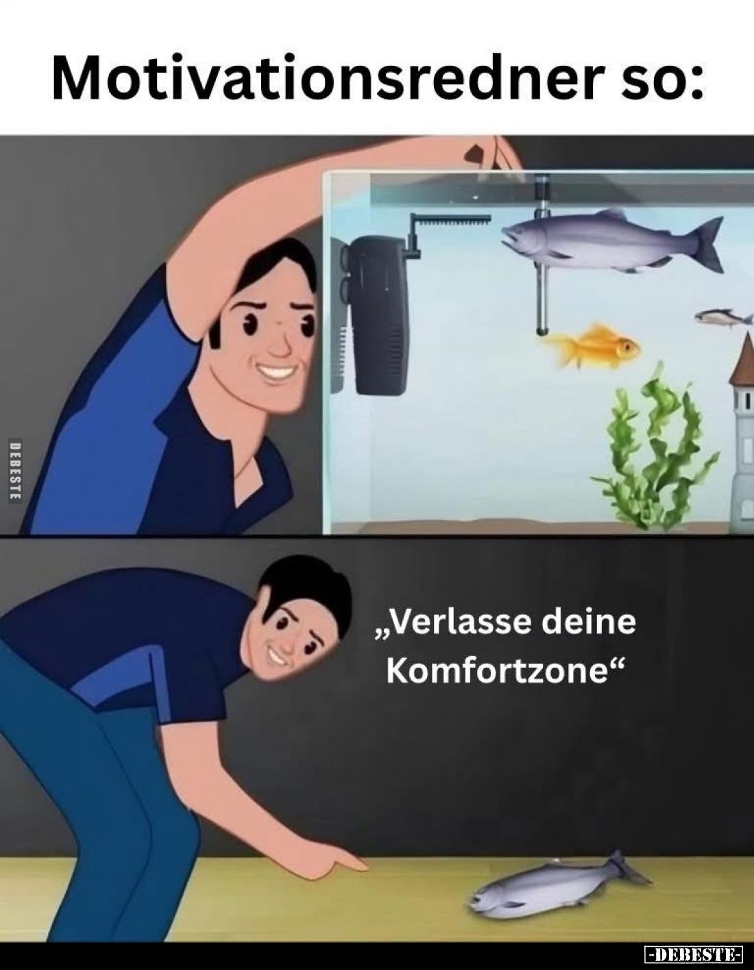 Motivationsredner so: "Verlasse deine Komfortzone"