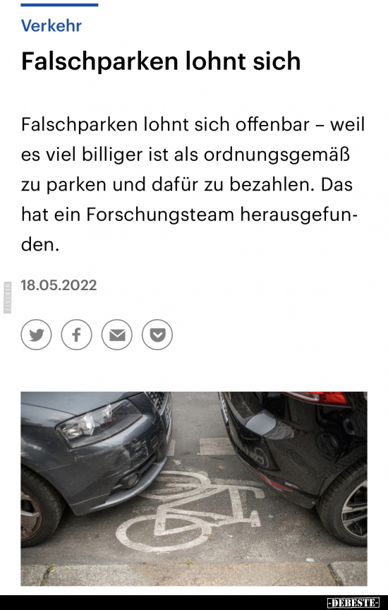 Falschparken lohnt sich.. - Lustige Bilder | DEBESTE.de