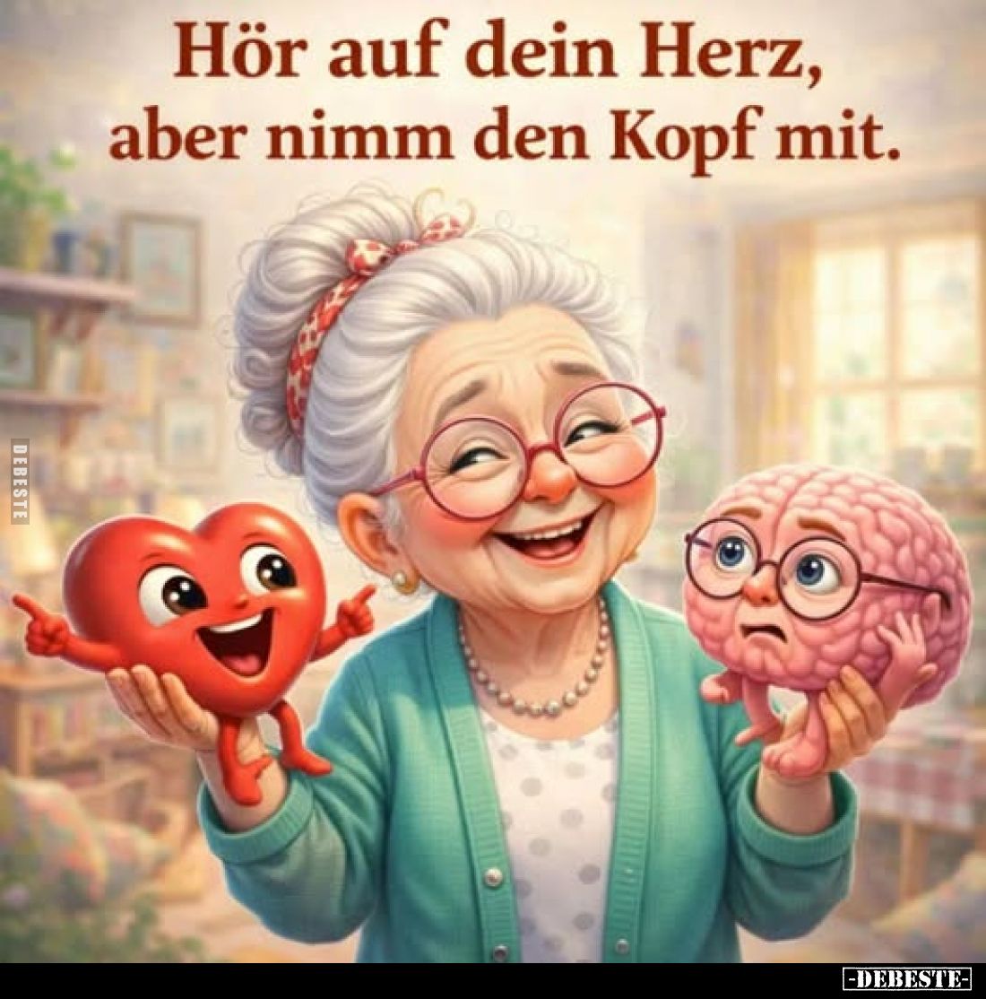 Hör auf dein Herz, aber nimm den Kopf mit.. - Lustige Bilder | DEBESTE.de