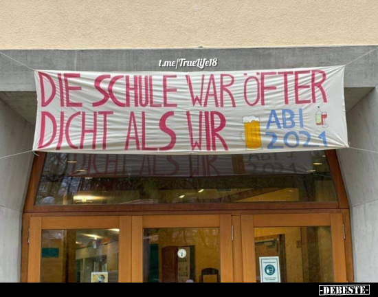 Die Schule war öfter dicht als..