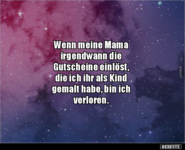 Wenn meine Mama irgendwann die Gutscheine einlöst.. - Lustige Bilder | DEBESTE.de