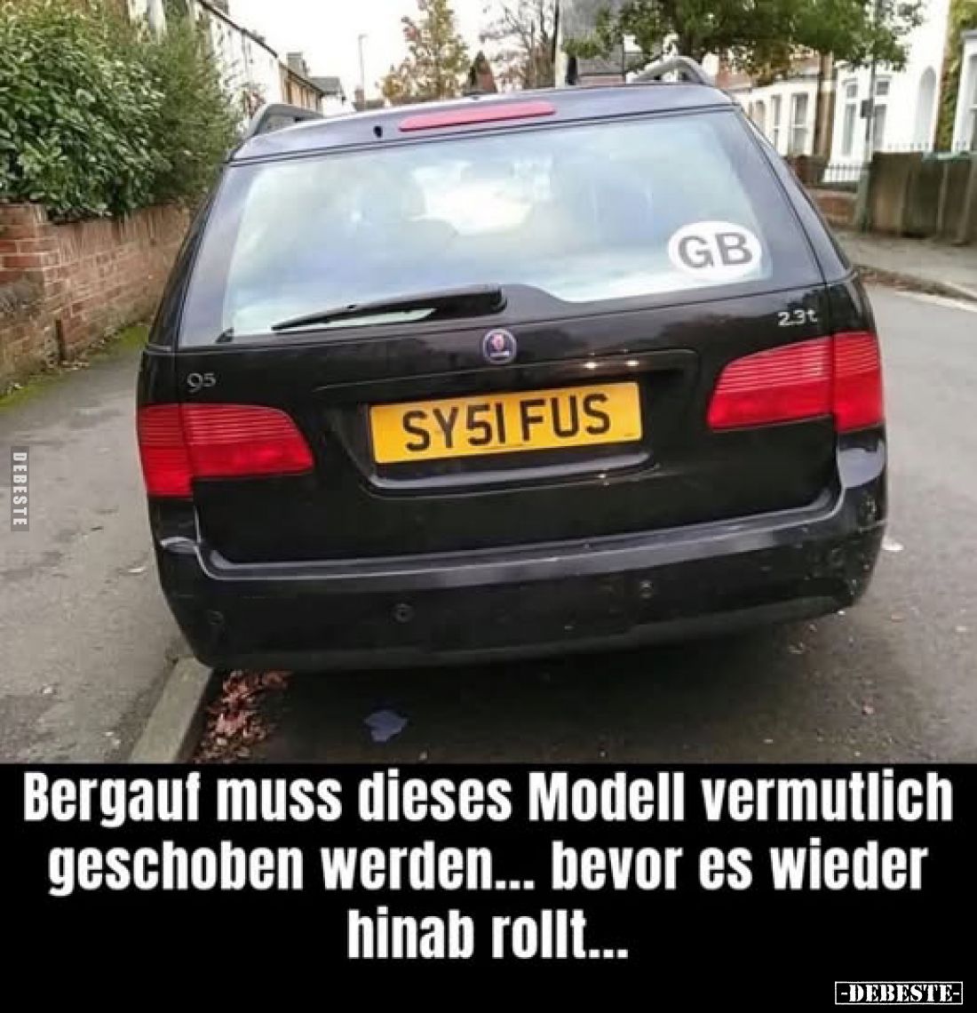 Bergauf muss dieses Modell vermutlich geschoben werden...
bevor es wieder hinab rollt...