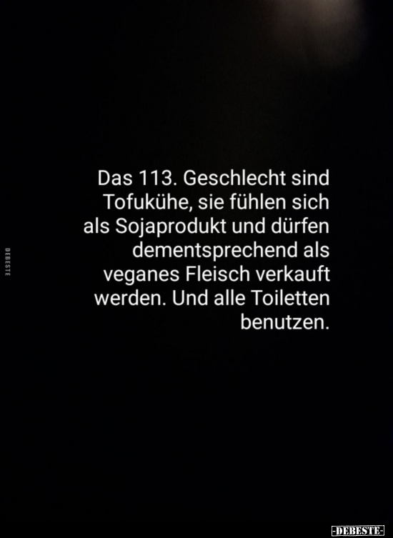 Das 113. Geschlecht sind Tofukühe, sie fühlen sich als.. - Lustige Bilder | DEBESTE.de