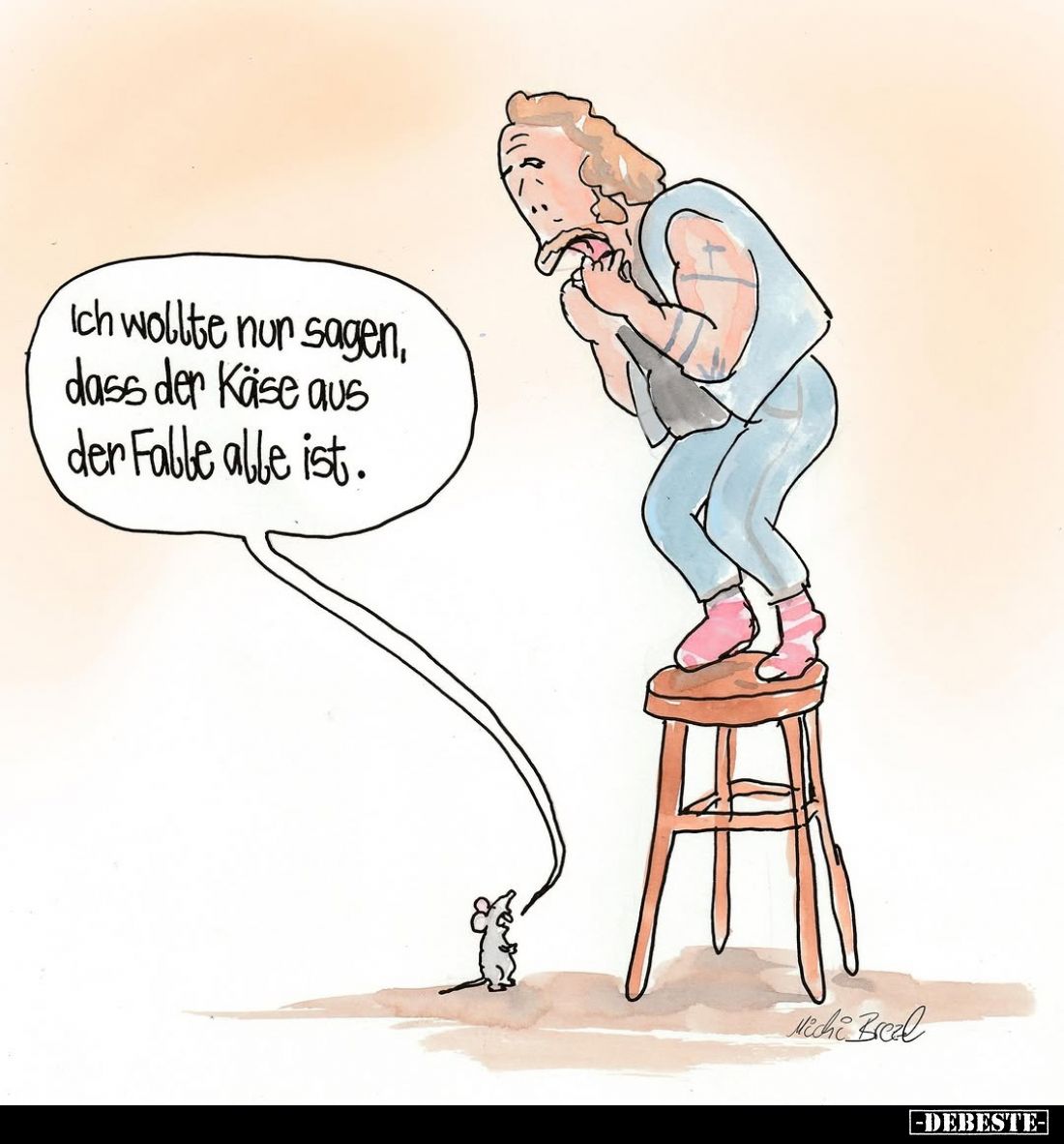 Ich wollte nur sagen, dass der Käse aus der Falle alle.. - Lustige Bilder | DEBESTE.de