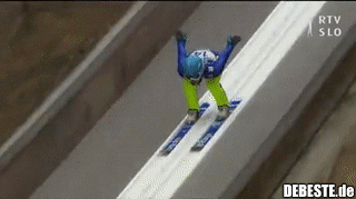 Ich glaube nicht, dass Skispringen so aussieht.. - Lustige Bilder | DEBESTE.de