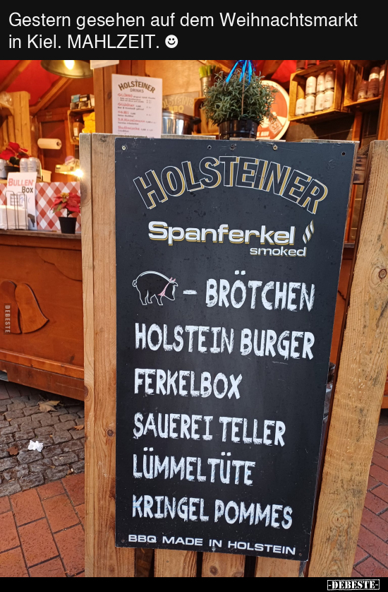 Gestern gesehen auf dem Weihnachtsmarkt in Kiel... - Lustige Bilder | DEBESTE.de