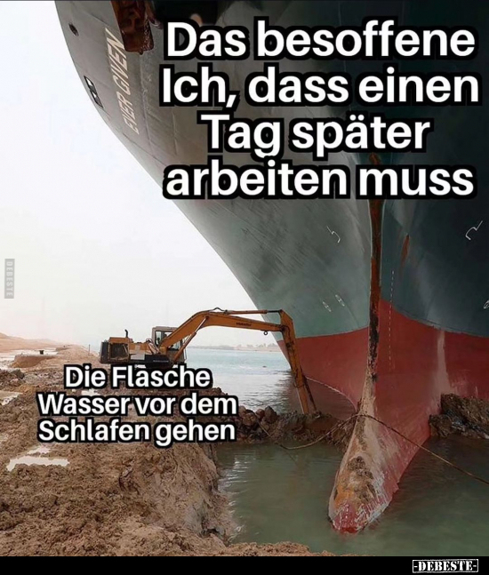 Das besoffene Ich, dass einen Tag später arbeiten.. - Lustige Bilder | DEBESTE.de