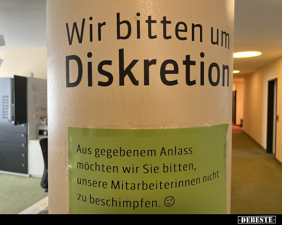 Wir bitten um Diskretion.. - Lustige Bilder | DEBESTE.de