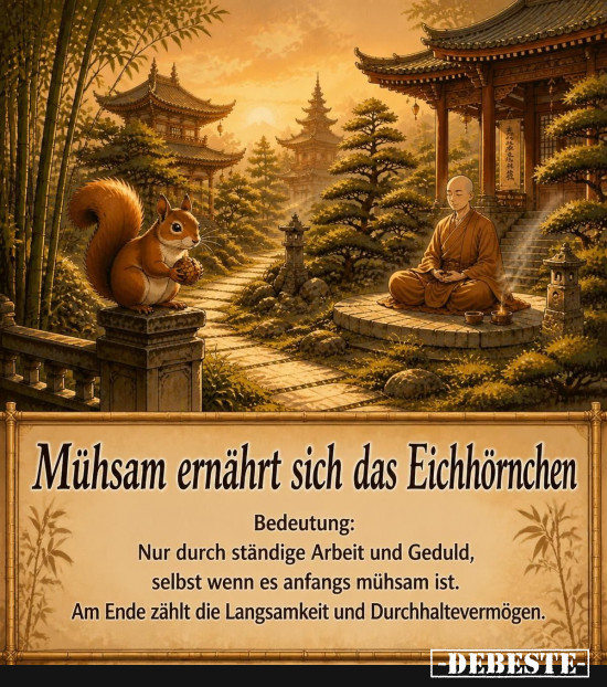 Mühsam ernährt sich das Eichhörnchen - Lustige Bilder | DEBESTE.de