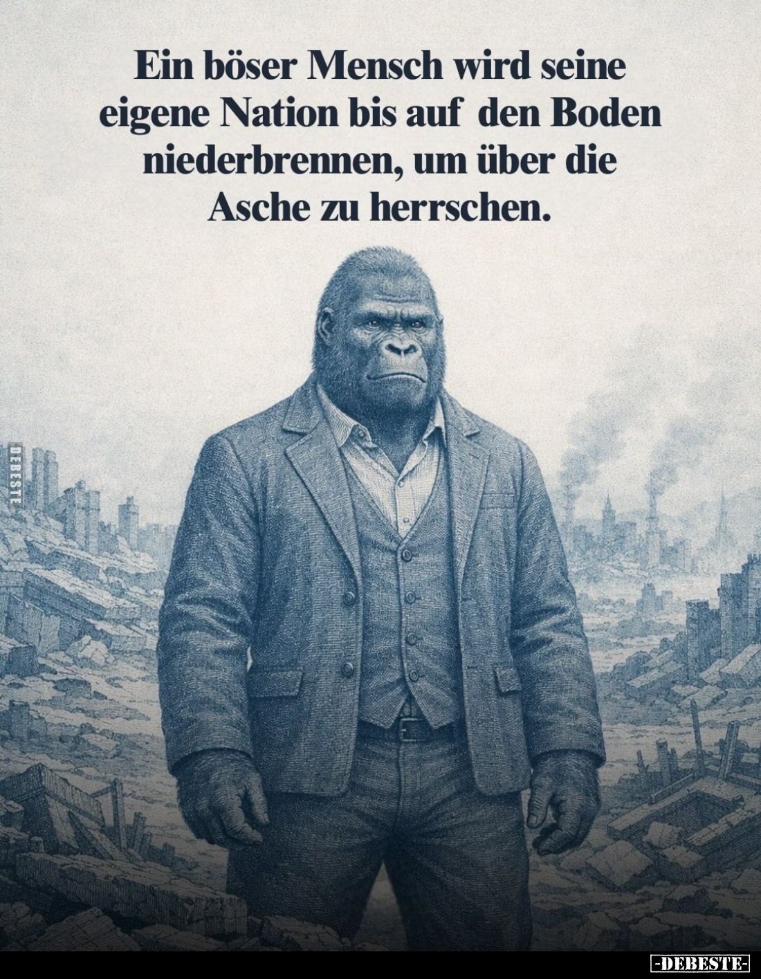 Ein böser Mensch wird seine eigene Nation bis auf den Boden.. - Lustige Bilder | DEBESTE.de