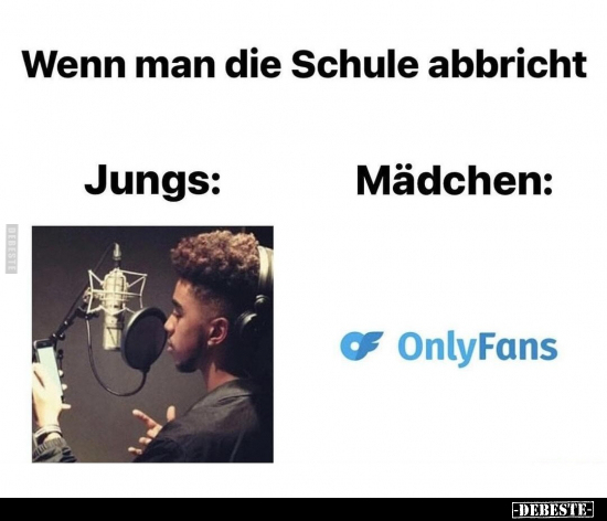 Wenn man die Schule abbricht