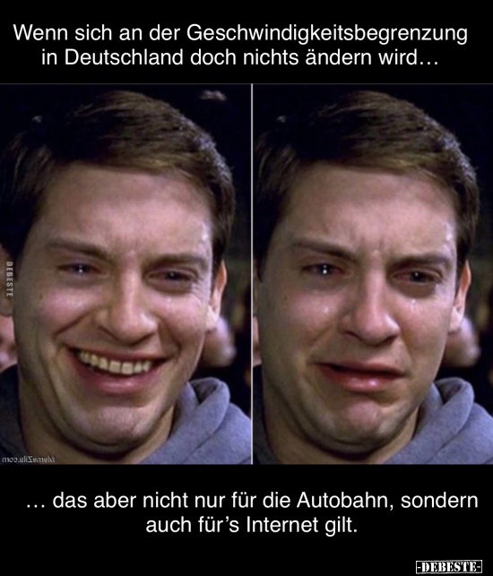 Wenn sich an der Geschwindigkeitsbegrenzung in Deutschland.. - Lustige Bilder | DEBESTE.de